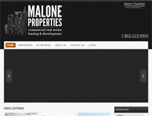 Tablet Screenshot of malone-properties.com